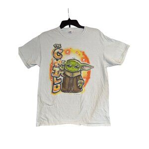 Star Wars "The Child" Baby Yoda T-Shirt Grogu mandalorian Graffiti Style  M   Lu